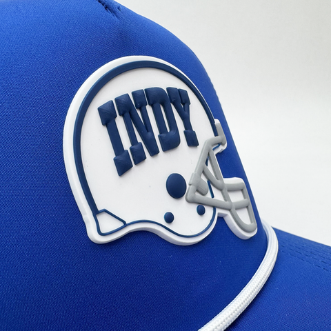 Indy Football Midfield Helmet PVC Patch Hat