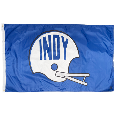 Indy Football Helmet 80's Flag