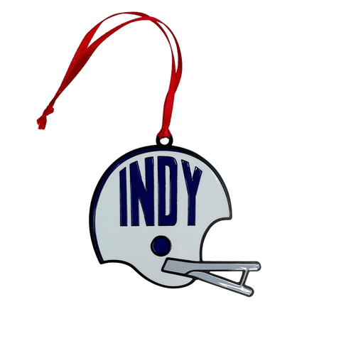 Indy Football 80's Helmet Ornament