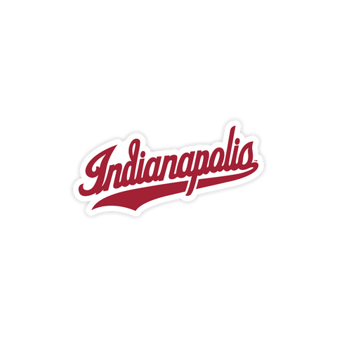 Indy Script Sign IU Indianapolis Script Sticker – The Shop Indy