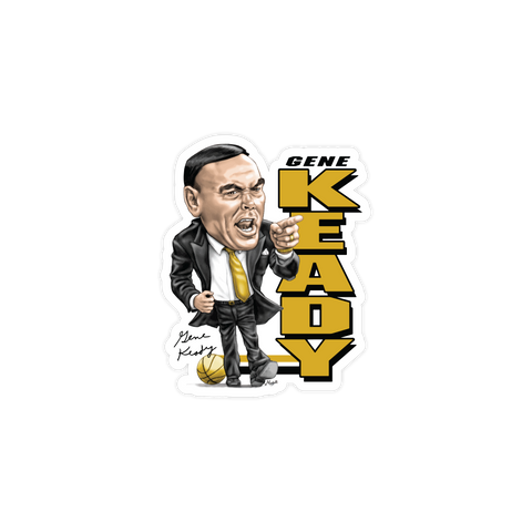 Gene Keady Caricature Sticker