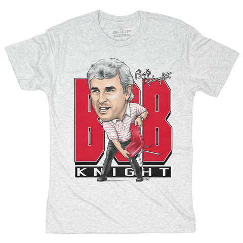 Bob Knight Chair Throw Caricature