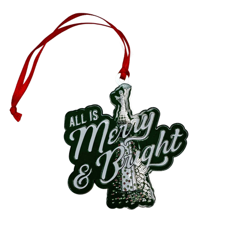 All Is Merry & Bright Indy Ornament