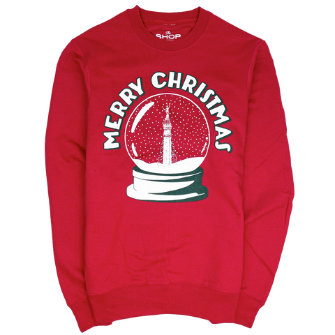 Merry Christmas Indy Snow Globe Crewneck