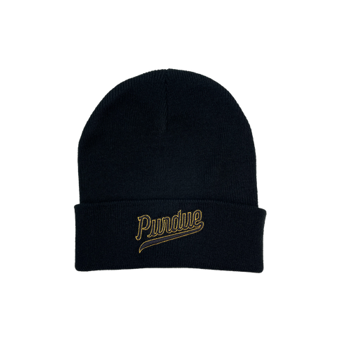 Purdue Basketball Script Beanie