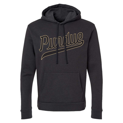 Purdue Basketball Script Black Hoodie