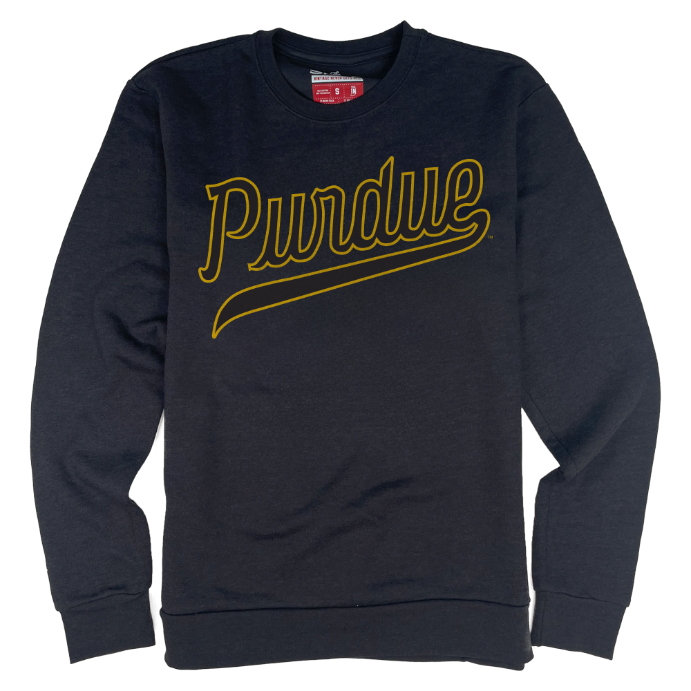 Purdue Basketball Script Crewneck Sweatshirt | Purdue University – The ...