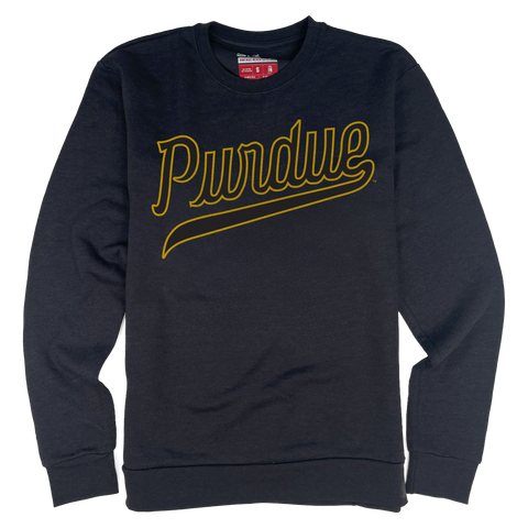 Purdue Basketball Script Crewneck