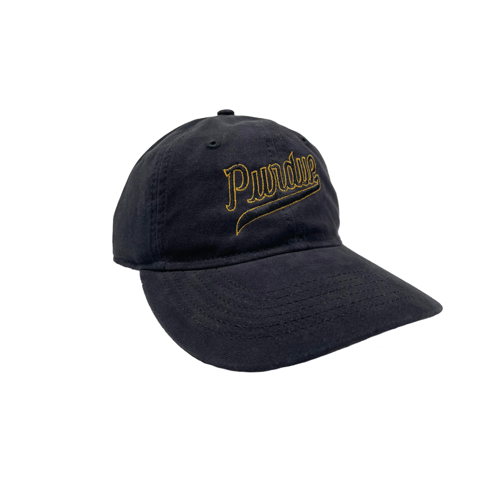 Purdue Basketball Script Dad Hat Black – The Shop Indy