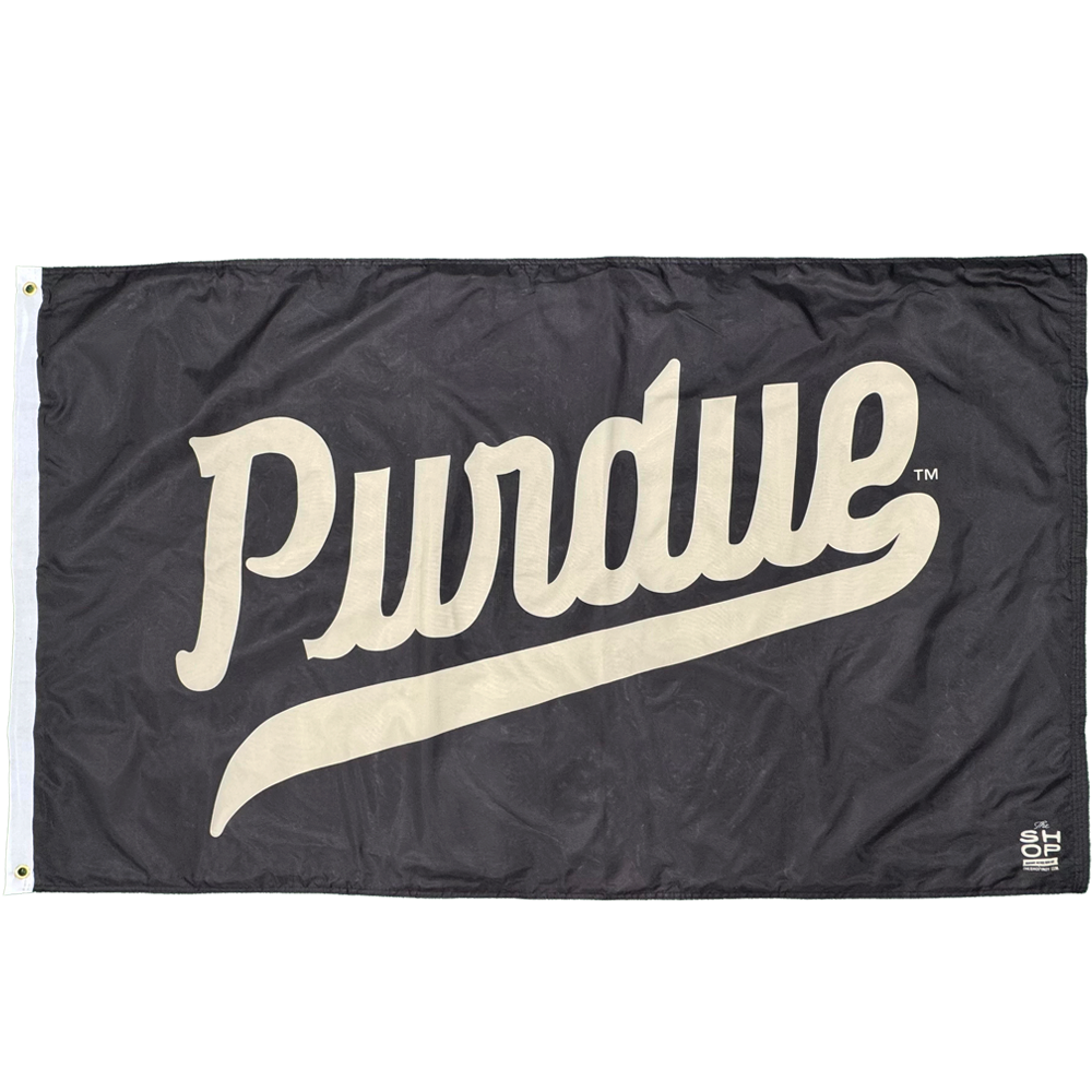 Purdue Basketball Script Black Flag – The Shop Indy