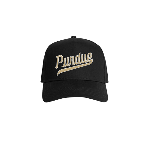 Purdue Basketball Script Legend Black Hat