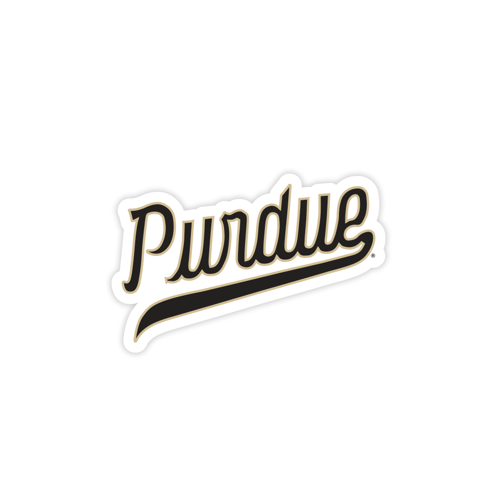 Purdue Basketball Script Sticker – The Shop Indy