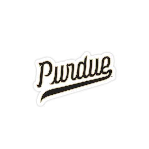 Purdue Basketball Script Sticker