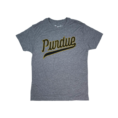 Purdue Basketball Script Grey Youth
