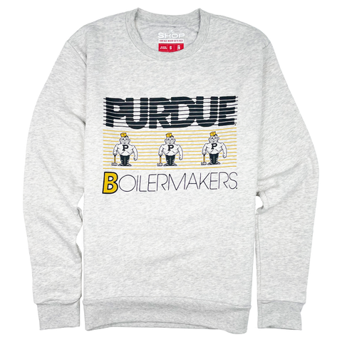 White 2025 purdue sweatshirt