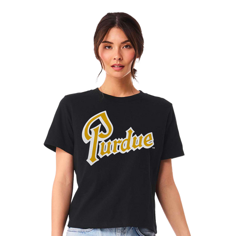 Purdue Drumscript Womens Boxy