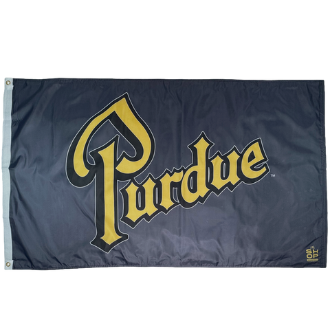 Purdue Drumscript Flag