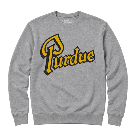 Purdue Drum Script Crewneck