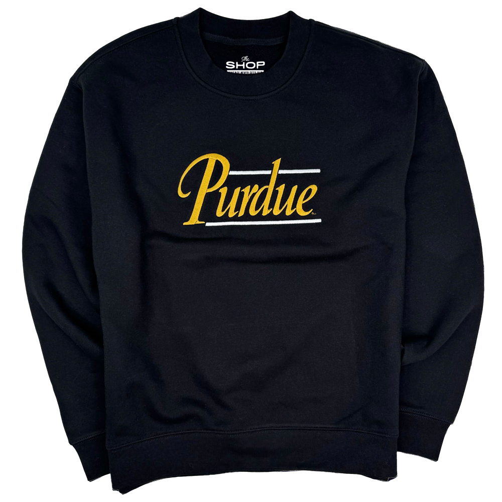 Purdue 90's Script Embroidered Crewneck – The Shop Indy