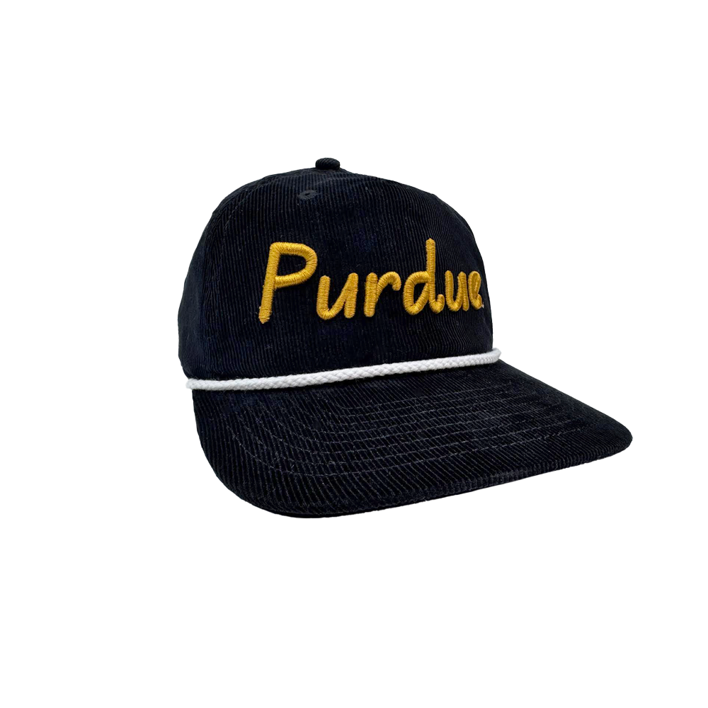 Purdue Script General Corduroy Hat | Purdue University – The Shop Indy