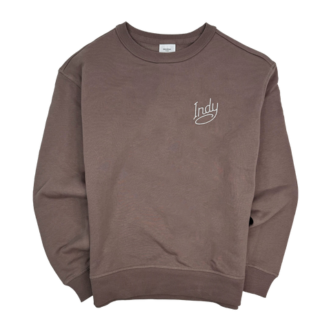 Visit Indy Womens Brown Crewneck