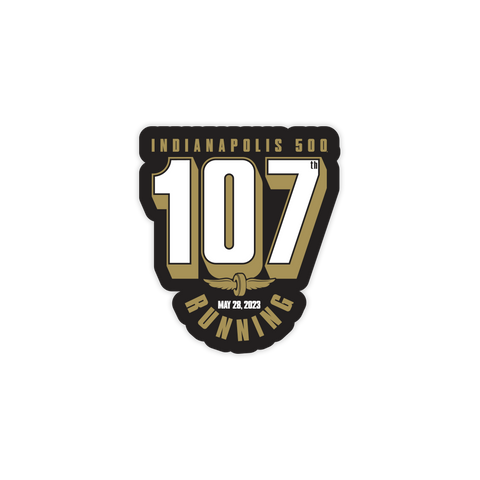 107th Running Sticker