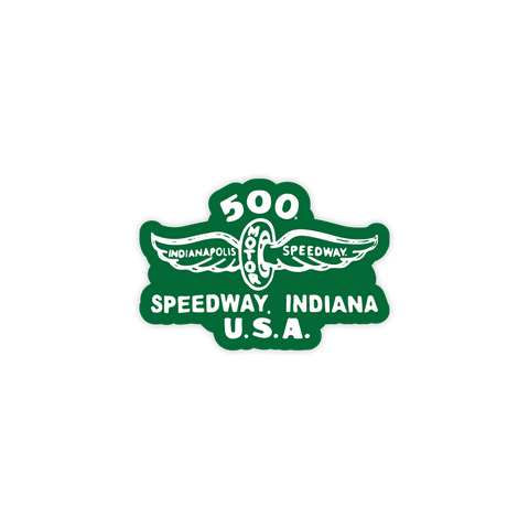 500 Speedway Green Sticker