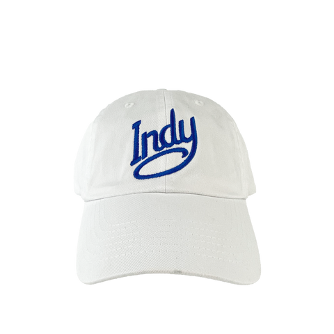 Visit Indy Dad Hat White