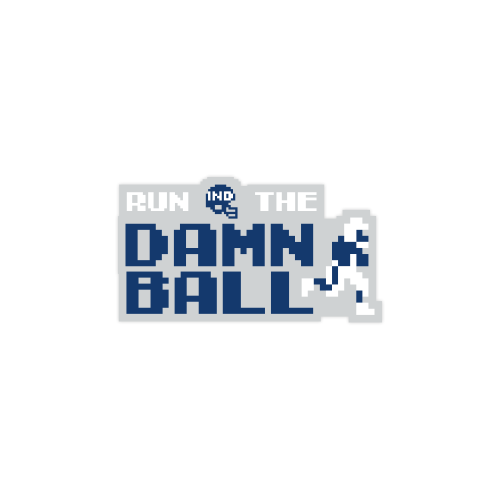 Run The Damn Ball Tecmo Sticker