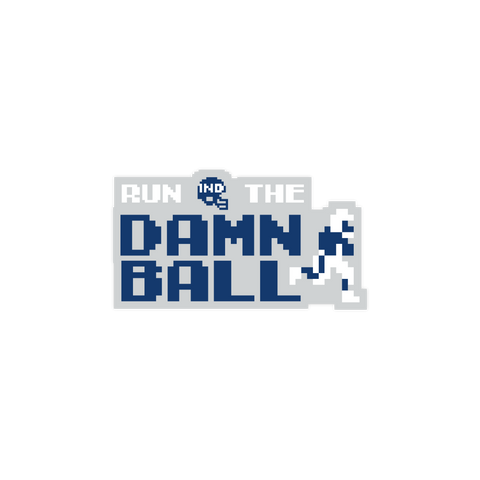 Run The Damn Ball Tecmo Sticker
