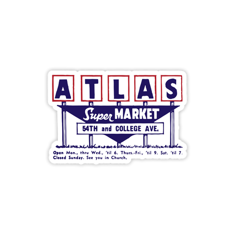Atlas Supermarket Sticker