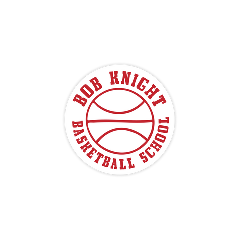 Bob Knight Basketball School Sticker
