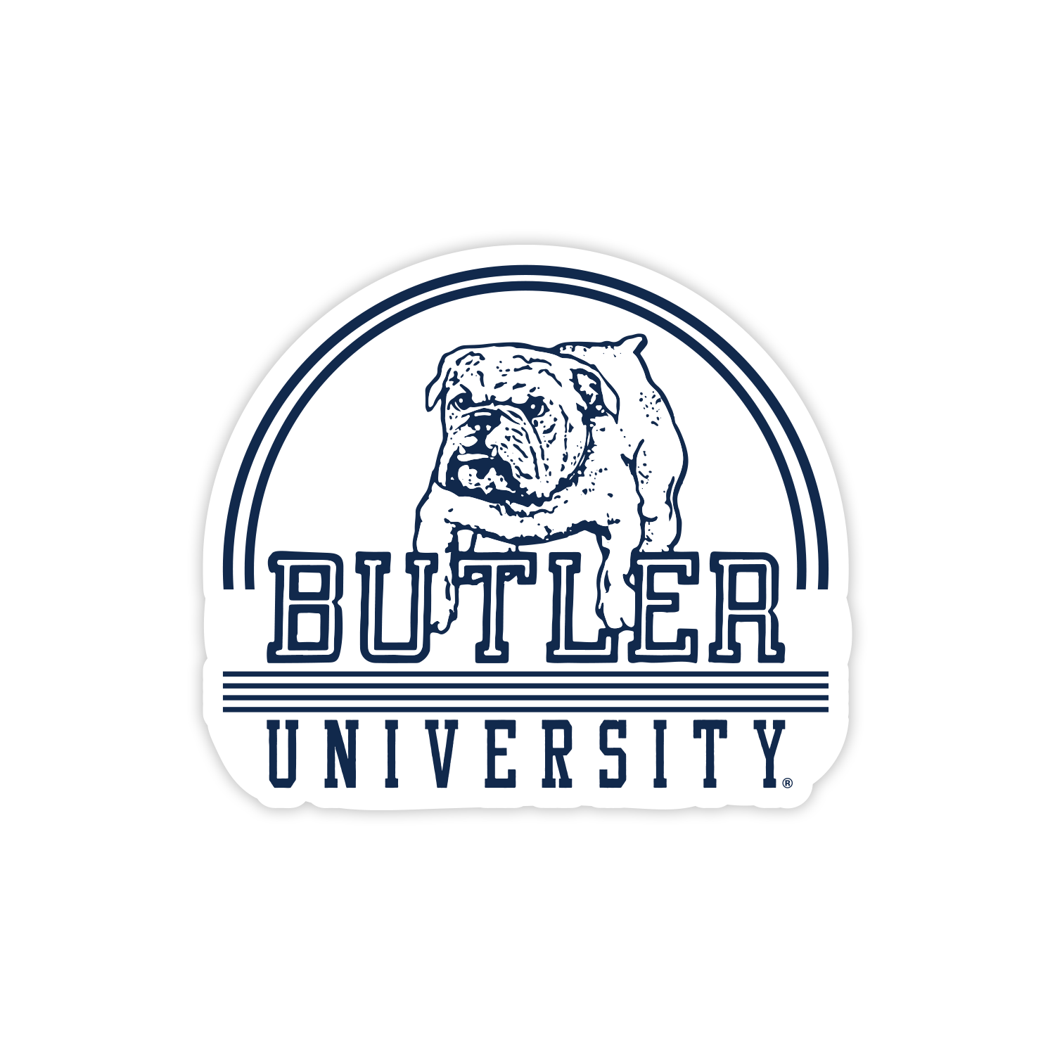 Butler University Retro Sticker