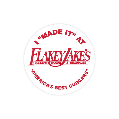 Flakey Jake's Sticker