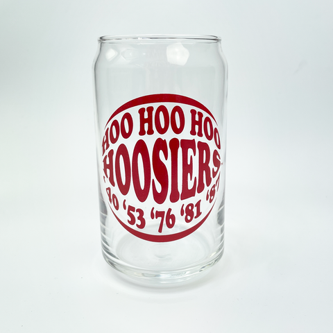 Hoo Hoo Hoo Hoosiers Glass