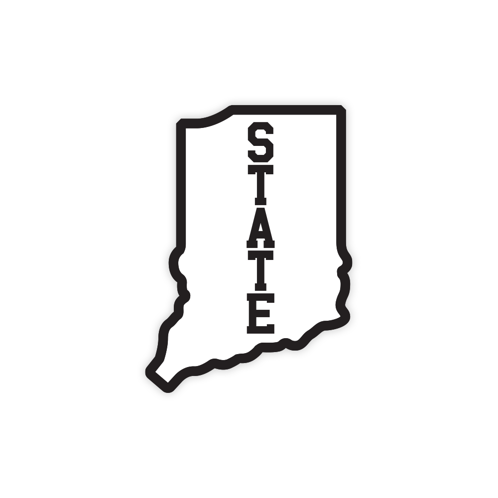 Indiana STATE Sticker | The Shop Indy