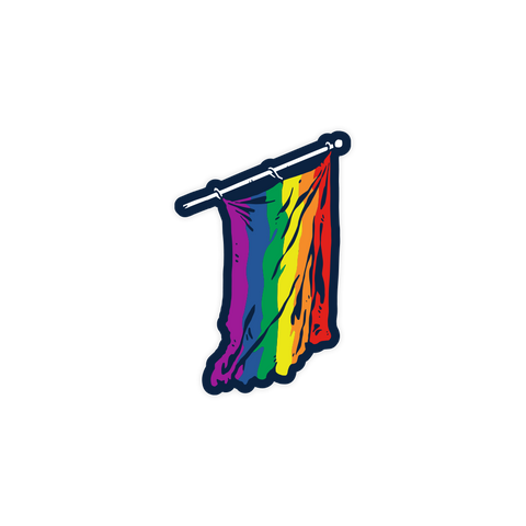 Indiana Pride Flag Sticker