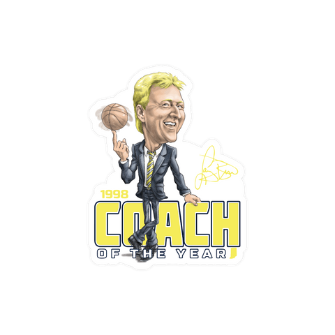Larry Bird Coach Sticker