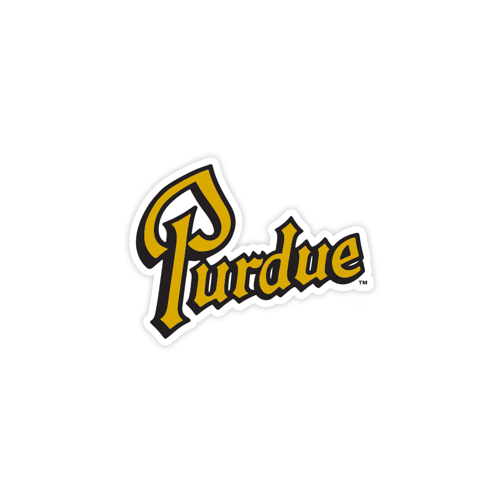 Purdue Drum Script Sticker | The Shop