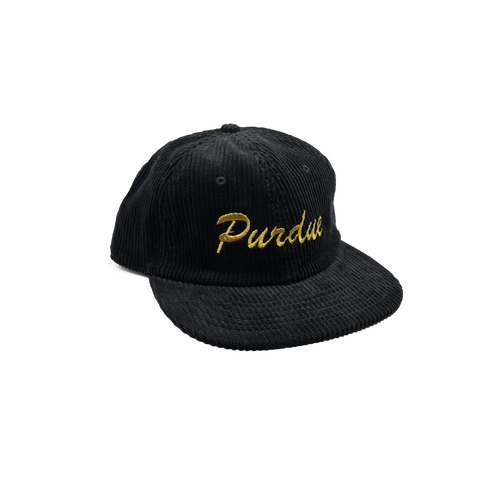 Purdue Script Corduroy Hat