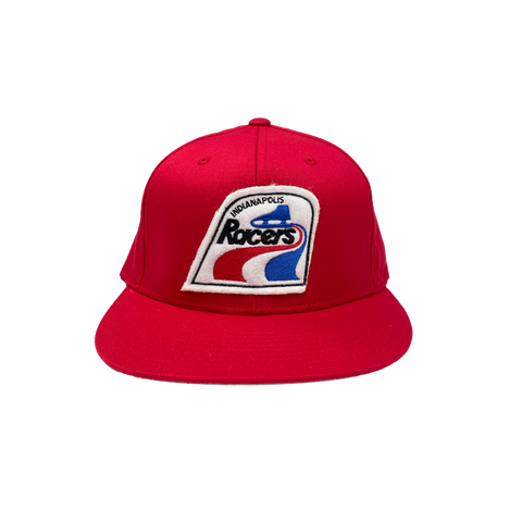 Indianapolis Racers Logo Red Fitted Hat